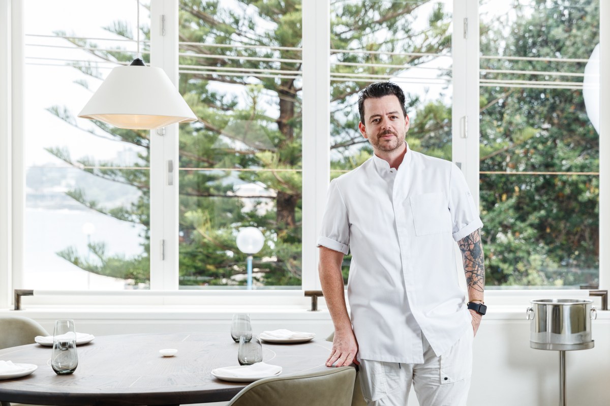 Coogee Pavilion restaurant mimi's, chef Jordan Toft, table and chairs