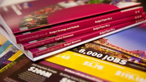 books about the 2017–18 QLD budget.